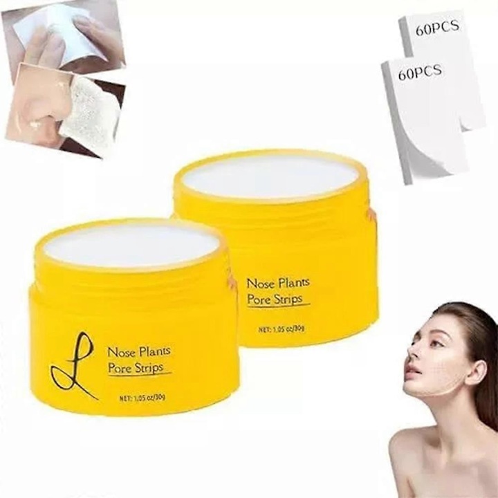 Set 1-3x Benzi pentru Pori, Masca pentru Indepartarea Cosurilor, 2PCS