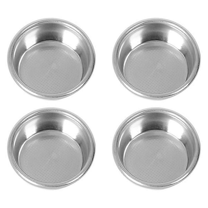 4 db 54 mm-es rozsdamentes acél kávészűrő készlet félautomata kávéfőzőkhöz