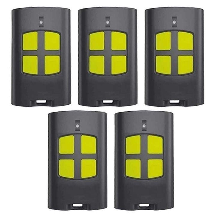 Set 5 telecomenzi pentru usi de garaj Beninca To.go 433MHz, negru