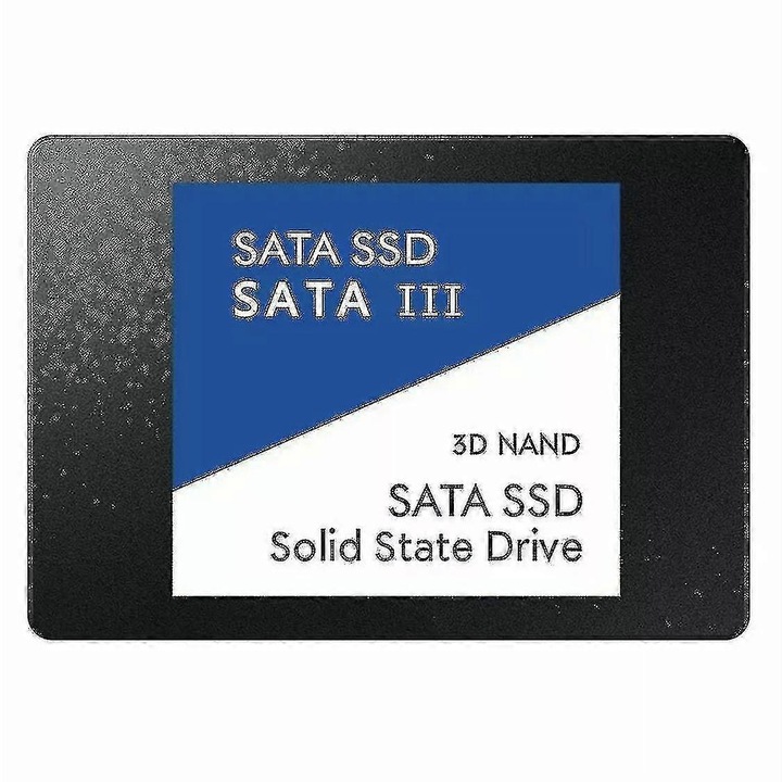 Belső SSD SATA III 2TB, 300-540MB/s, 100x70x7mm, Fekete, Készlet