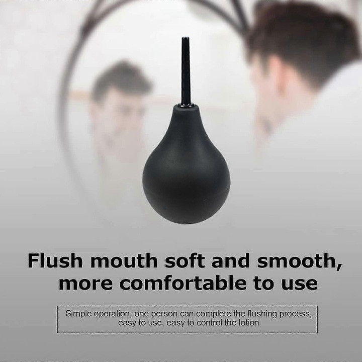 Kit de clisma reutilizabil, 224ML, design ergonomic, material silicon, cu capacitate de curatare usoara, dimensiune mica.