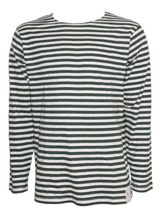 Bluza barbati Telnyashka Sailors Navy, alb cu dungi verzi, Verde