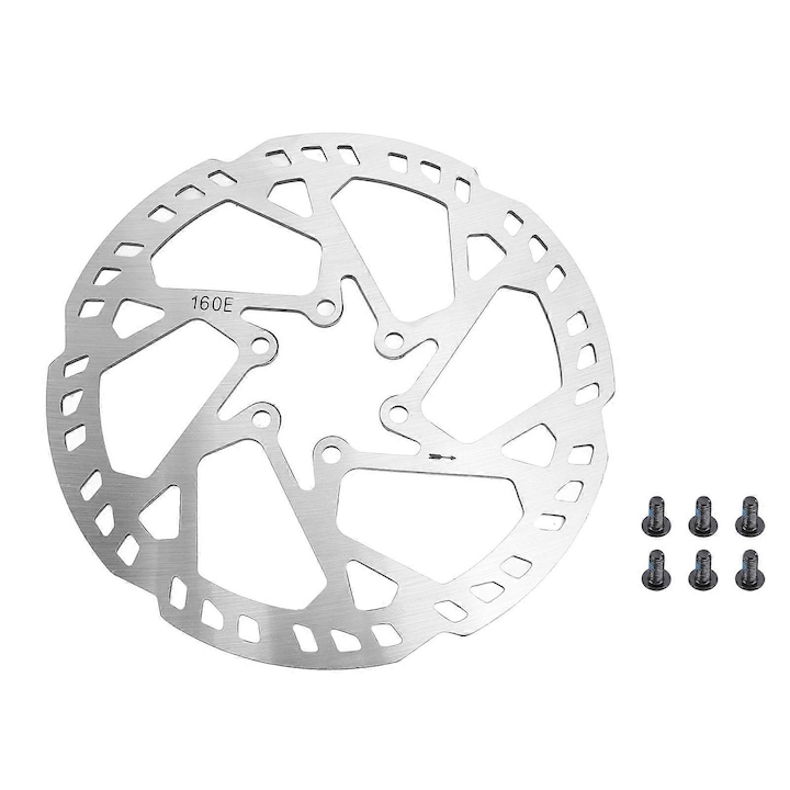 Дискова спирачка 160 мм, дебелина 2,3 мм, неръждаема стомана, комплект с 6 винта