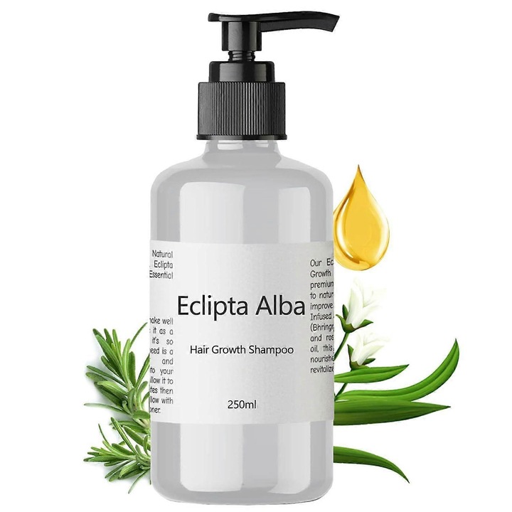 Sampon pentru par Eclipta Alba, set 3 bucati, hraneste si intareste radacinile, 300ml