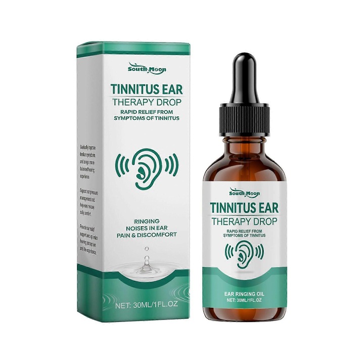 Picaturi pentru Tinitus, South Moon, 15ml, ingrediente naturale, usor de utilizat