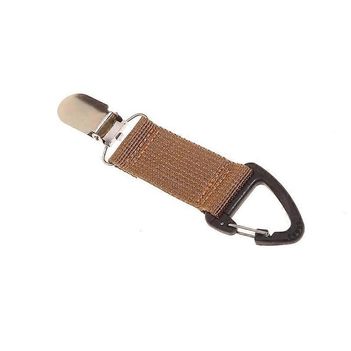 Clip pentru palarie, accesorii multifunctionale, negru, alb, khaki, gri inchis, 12.5x3cm, set 1PC