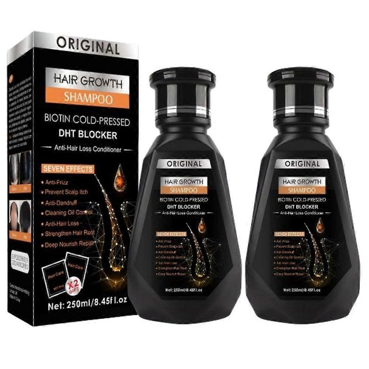 Шампоан за коса с екстракт от джинджифил, комплект 2x250мл, за чувствителен скалп и мазна коса