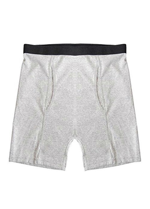 Boxeri StayDry pentru barbati, set de 3, gri, croiala stransa, absorbtie maxima, S INTL