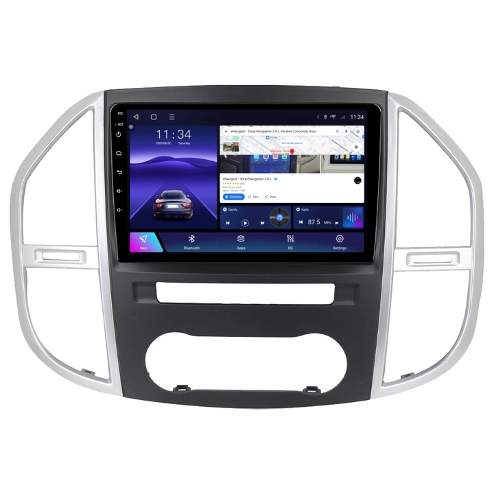 Navigatie Mercedes Vito 3 (2012-2019) cu Android, 2GB RAM, 32GB ROM, Ecran 10" Touchscreen, CarPlay, SIM 4G