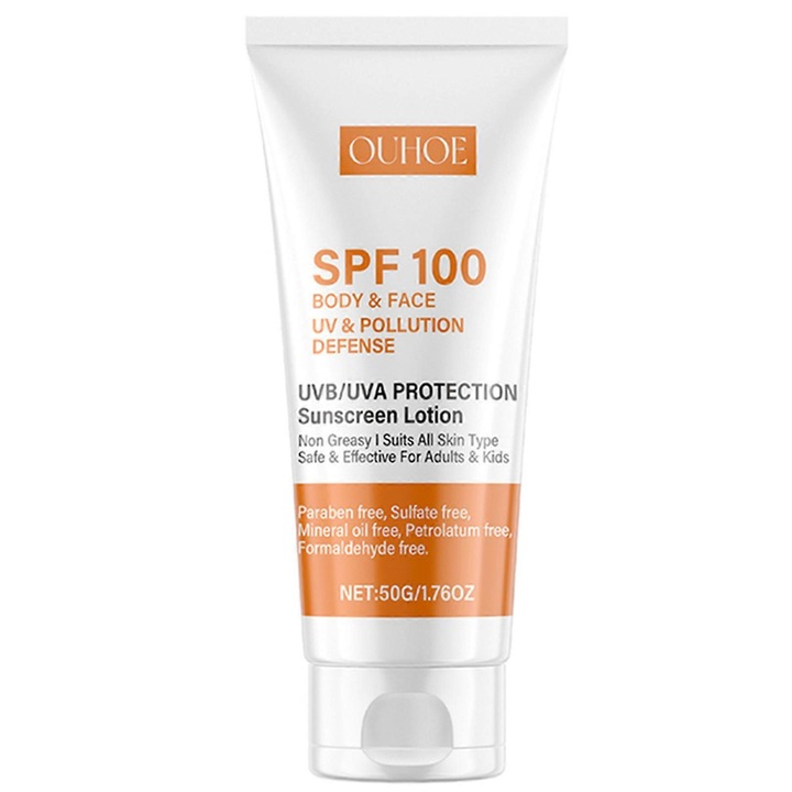 Crema de protectie solara Sun Block Defence, SPF 100, 50g