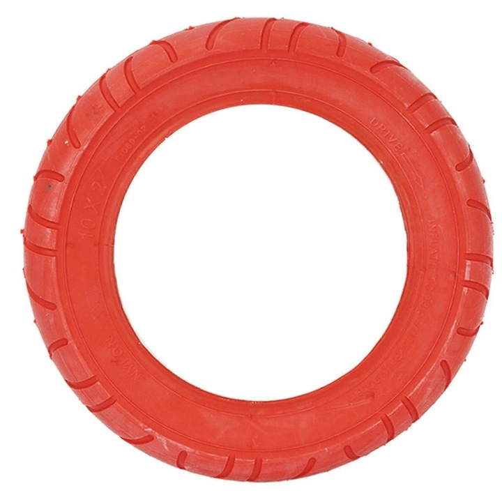 Tire pentru trotineta electrica, 10 inch, anti-derapare, rosu, set 1 bucata