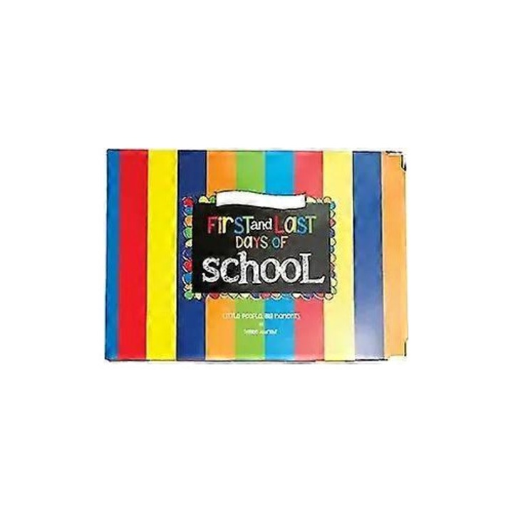 Album pentru amintiri scolare, cu pagini reutilizabile pentru fotografii, 30x30 cm, multicolor