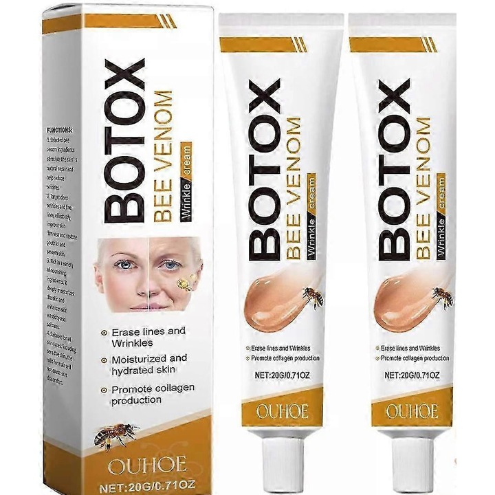 Set 2 creme de fata, Ouhoe, cu venin de albine, anti-rid, fermitate, hidratare, pentru toate tipurile de piele