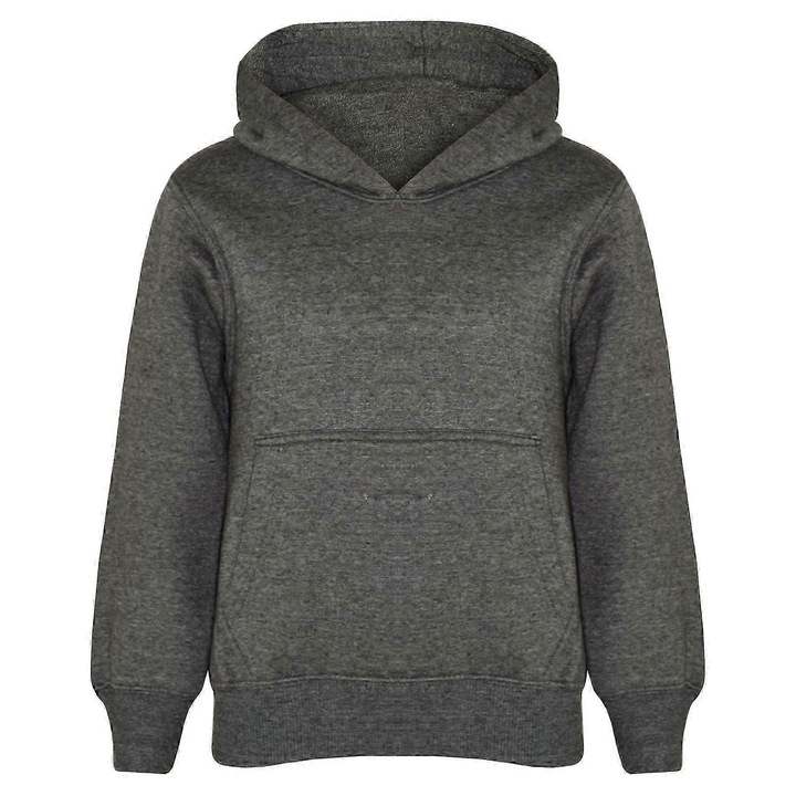 Детски суитшърт, семпъл принт, цветове тай-дай, тъмносиво, удобен текстилен материал, за момичета и момчета