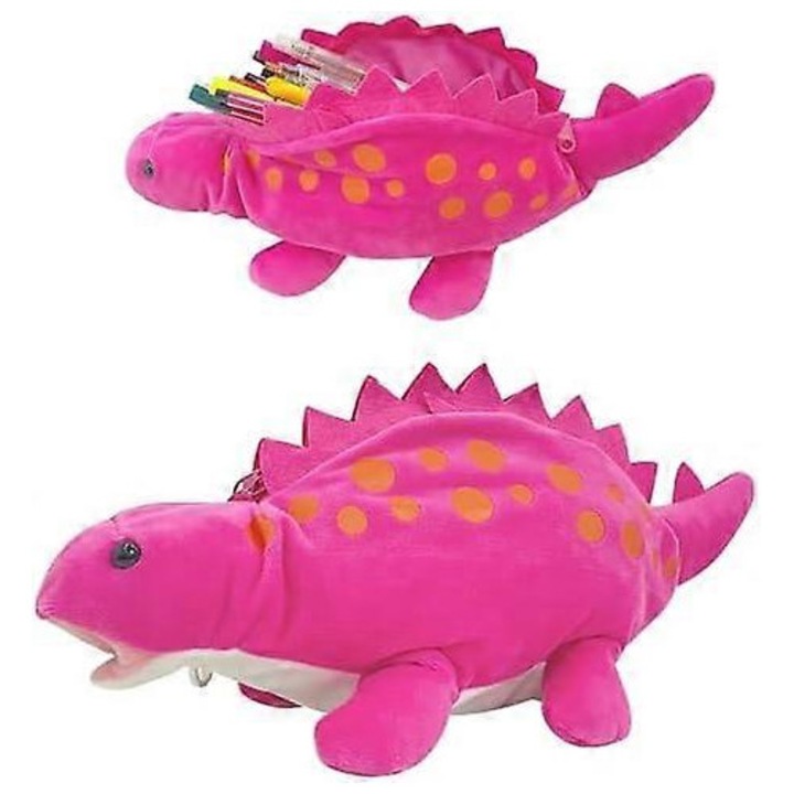 3D калъф за моливи с динозавър, многоцветен, 20x10 см, за деца