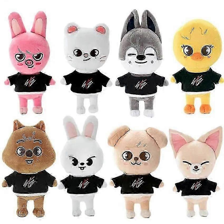 Stray Kids セット Jucarie de plus Stray Kids, 20cm, multicolor, set de 4 bucati