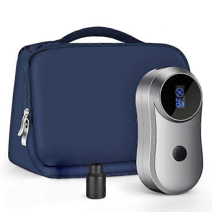 Sistem de curatare pentru masina CPAP, set cu adaptor universal, filtru de carbon, gri argintiu, dimensiuni compacte