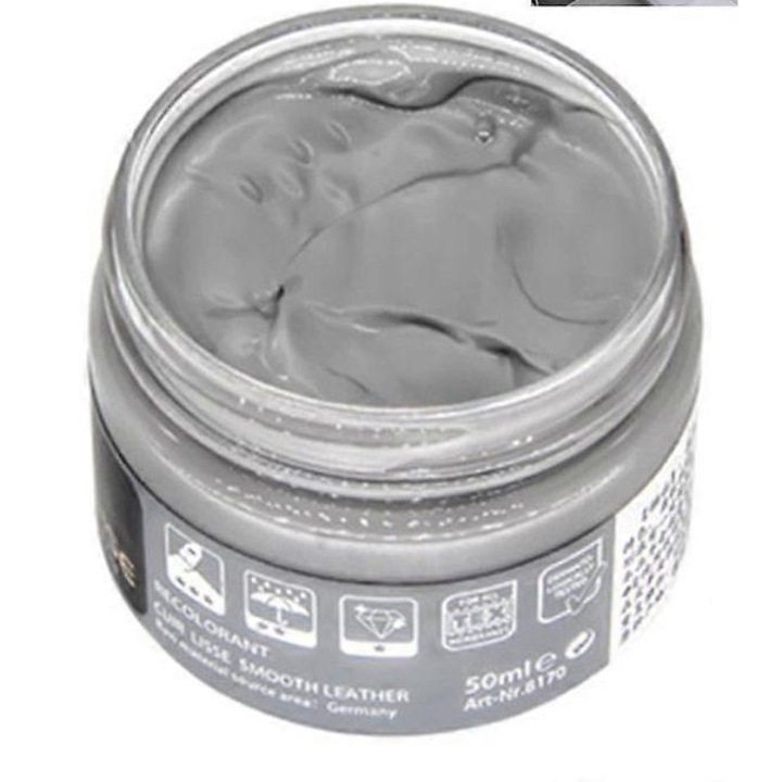 Крем за ремонт на кожа, сив, 4.8x4 см