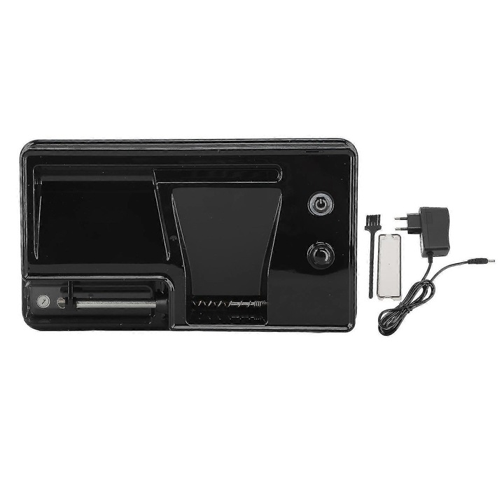 Masina automata de facut tigari, neagra, 8mm, set complet cu tava si perie