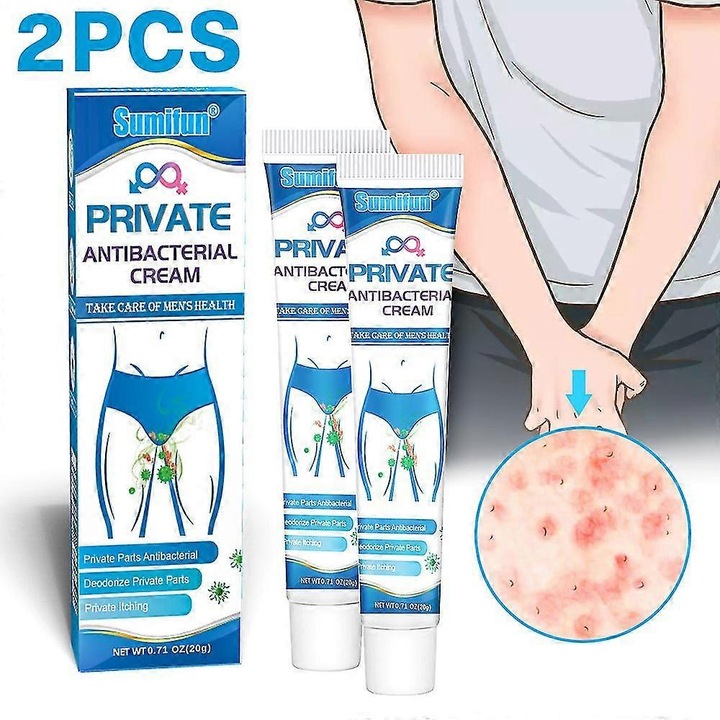 Crema anti-mancarime pentru barbati, 20g, antibacteriana, set de 1 sau 2 bucati