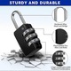 Set 50 lacate combinatie 3 cifre, mic, argintiu, 5.5x2.5x1.5cm