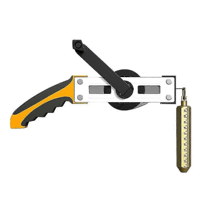 Fasie de masurare pentru rezervoare de ulei, 10m, plastic si metal, cu plumb bob