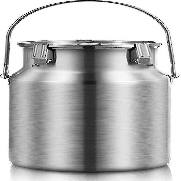 Carafa din otel inoxidabil 5 litri cu capac etans pentru stocarea lichidelor