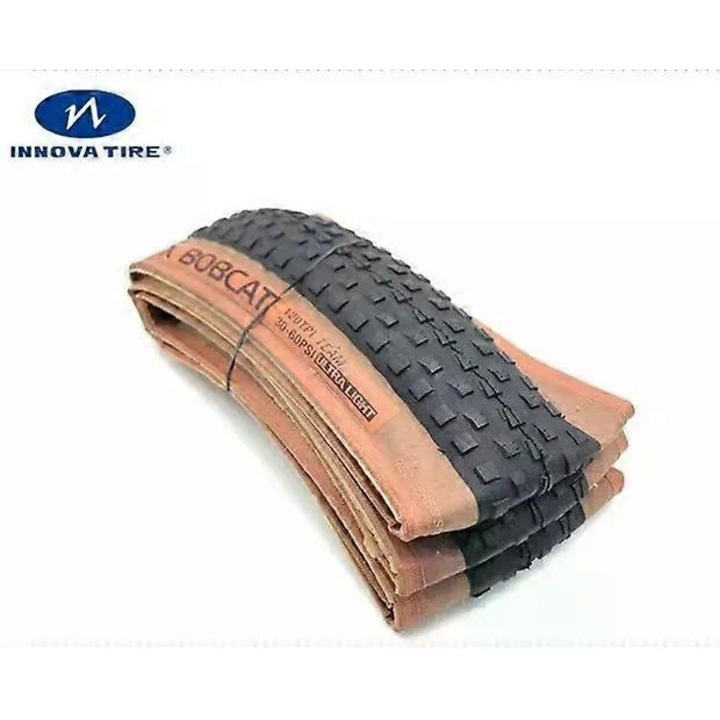 Cauciucuri bicicleta Innova Pro X-Bobcat 26x1.95, 120 TPI, pliabil, pentru mountain bike, maroniu