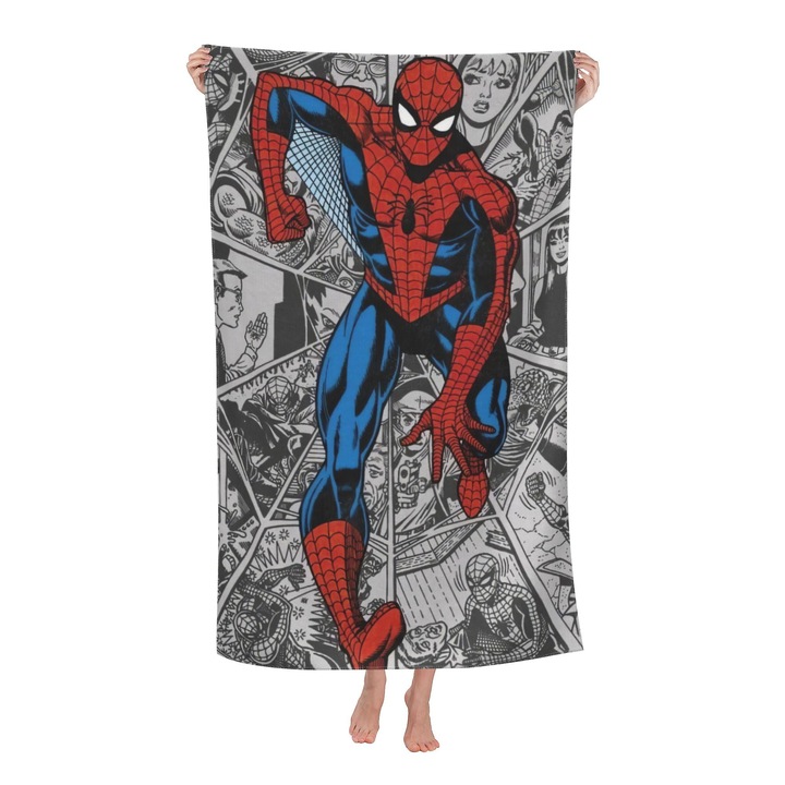 Плажна кърпа, 81x133 см, цветен дизайн, лесна за носене, комплект кърпи