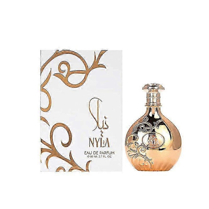 Parfum Prestige Nyla 80ml, gyümölcsös, virágos és fás jegyek, elegáns csomagolás