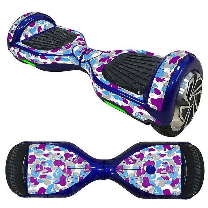 Set autocolante PVC pentru trotinete electrice, protectie zgarieturi, multicolor