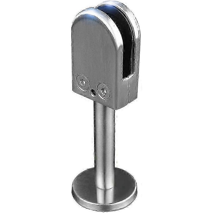 U-clamp din otel inoxidabil 304 pentru panouri de sticla, 80mm, instalare usoara, fara gauri, set
