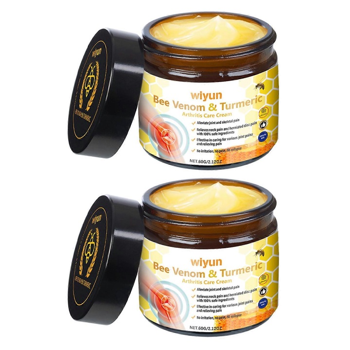 Méhméreg és kurkuma ízületi gyulladás kezelésére szolgáló krém, wiyun 2 db, 60g