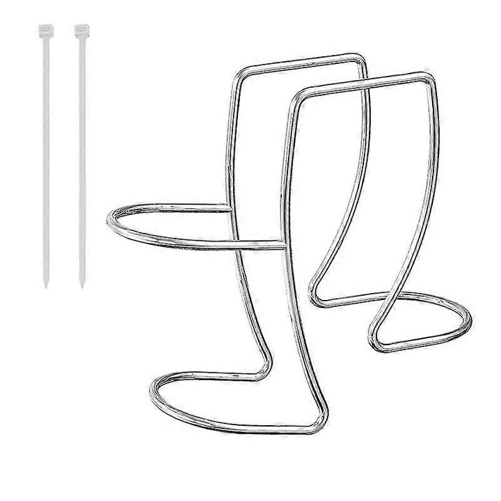 Suport furtun scurgere masina de spalat, din otel inoxidabil, ajustabil, argintiu