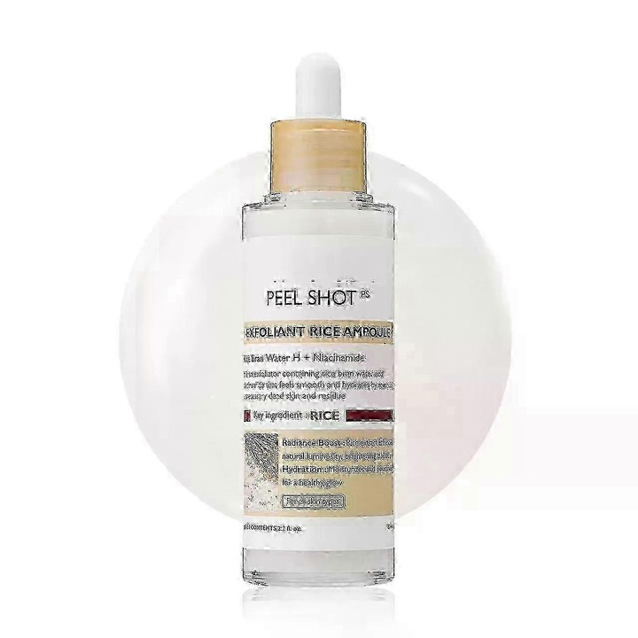 Gomaj exfoliant cu cu orez, 2 bucati, pentru fata si corp, indepartare celule moarte si puncte negre, pentru toate tipurile de ten