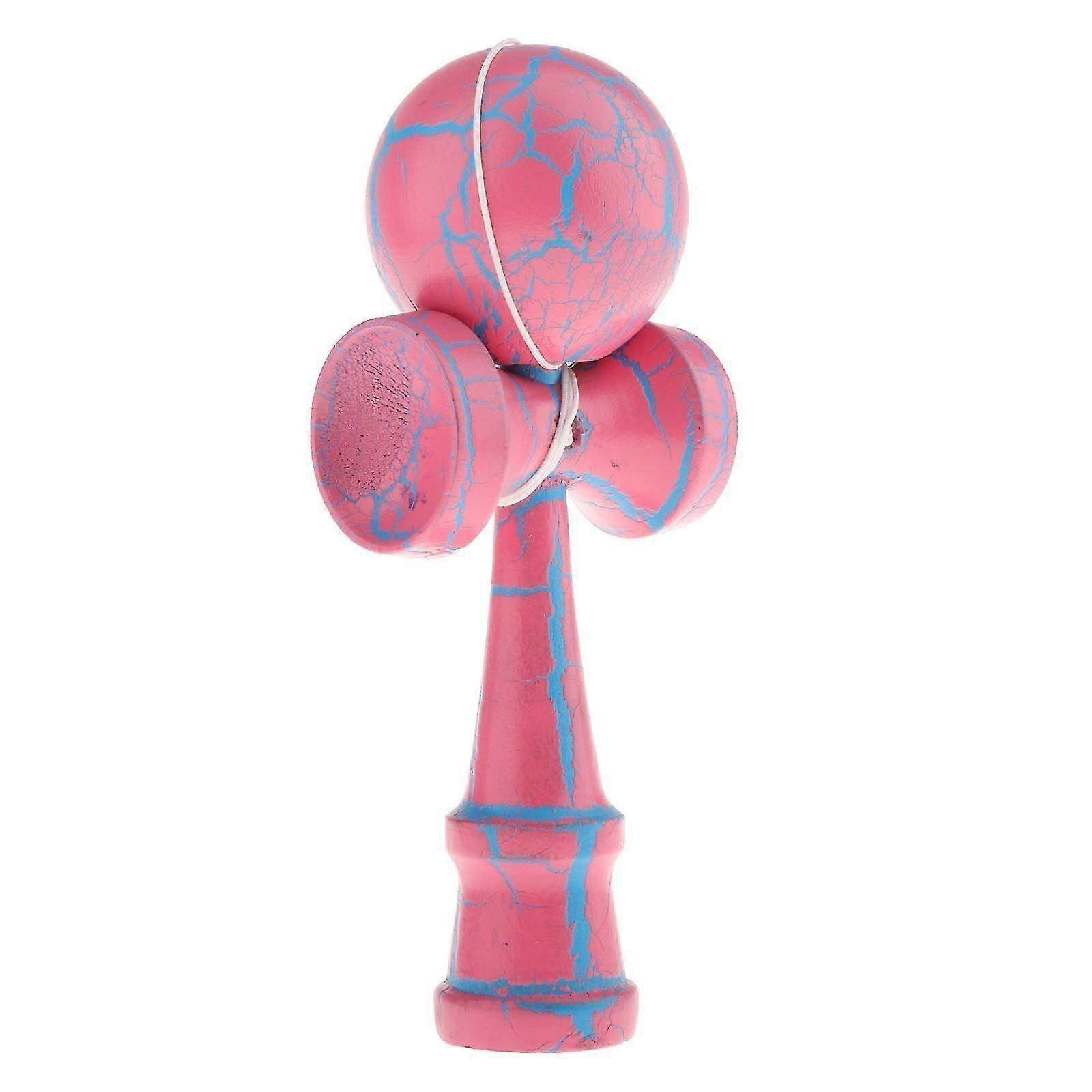 Kendama traditional, jucarie interactiva, 18,5x7cm, roz, set 1 buc ...