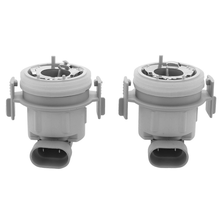 Soclu bec far halogen pentru BMW 3-Series E46, set 2 buc, gri, plastic
