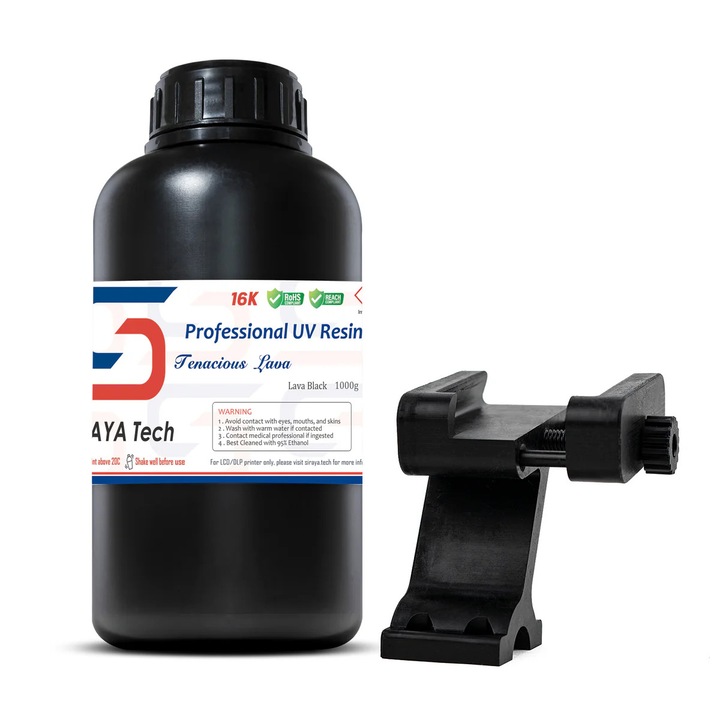 Siraya 3D смола, висока еластичност, устойчивост на висока температура, 1 кг, черна