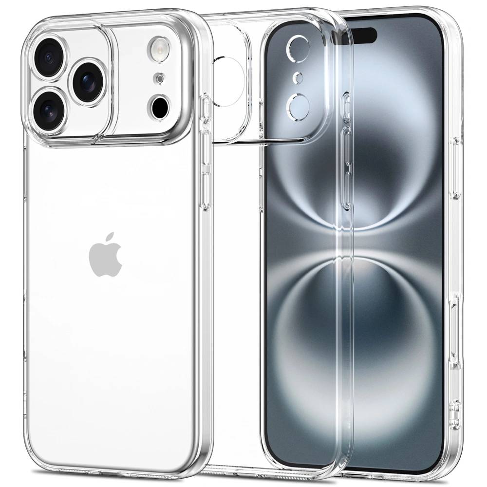 Husa pentru iPhone 17 Pro Max, Anti-Shock 1.5mm, cu protectie lentile, transparenta
