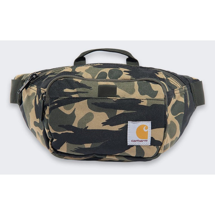 Carhartt sporttáska, Duck Camo, 29x15x11cm, Rain Defender technológiával, állítható pánttal