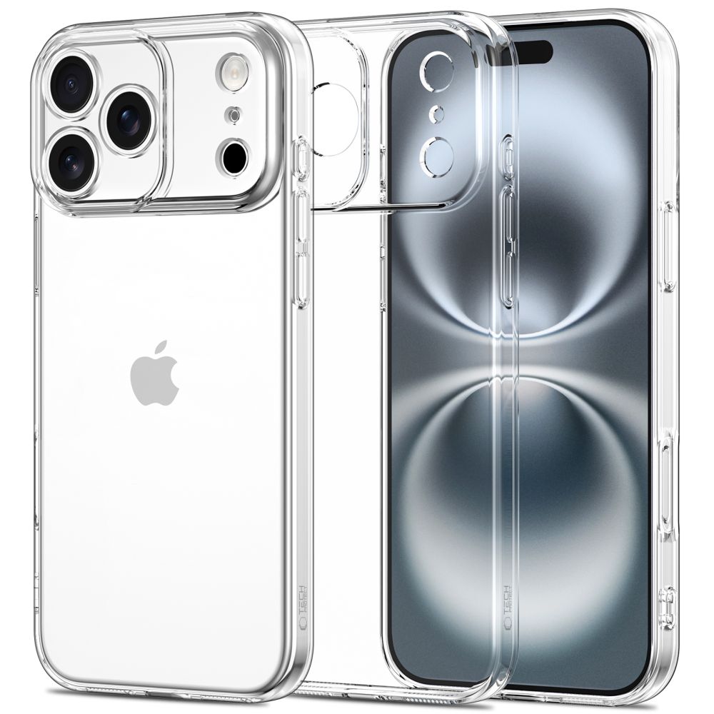Carcasa Tech-Protect FlexAir compatibila cu iPhone 17 Pro, Transparent