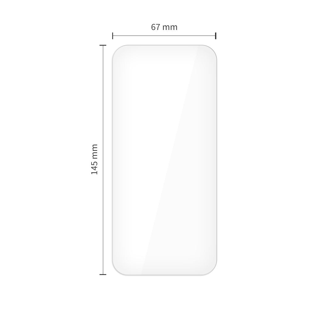 Set 2 folii protectie Tech-Protect Glass Fit Plus compatibil cu iPhone 16 Pro / 17 / 17 Pro, Transparent