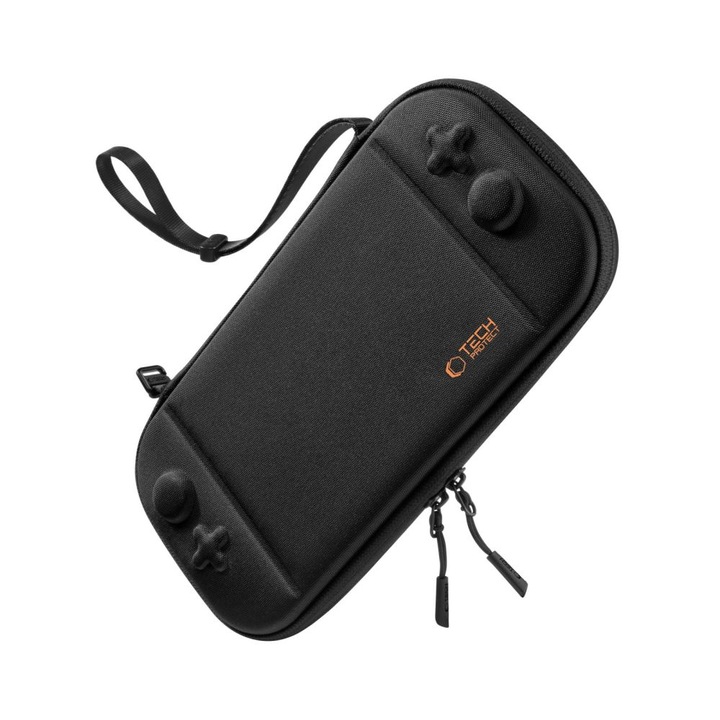 Tech-Protect Slim Pouch tok Nintendo Switch 2 konzolhoz, fekete