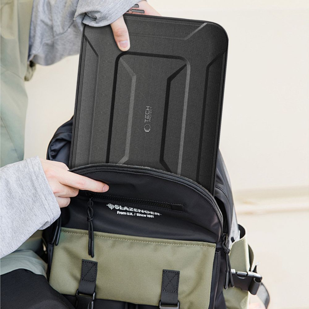 Husa Tech-Protect Ranger-X Tactical compatibila cu laptop 16 inch, Black