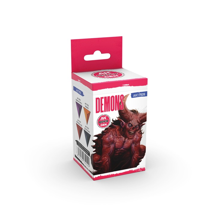 Démonok festékkészlet, AK Interactive Quick Gen, 4x18ml