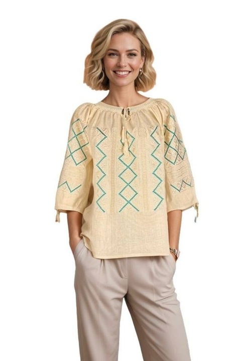 Bluza dama RA25 bej, marimea 3XL