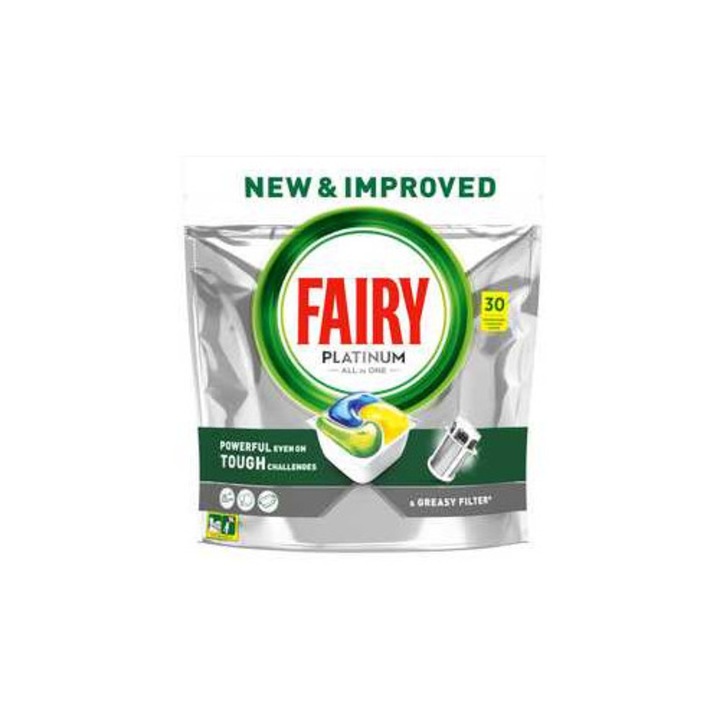 Mosogatógép kapszulák, Fairy Platinum Lemon, 30 kapszula