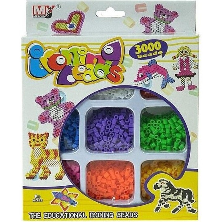 Set creativ pentru copii, Meiyijia, margele, 6ani+, multicolor