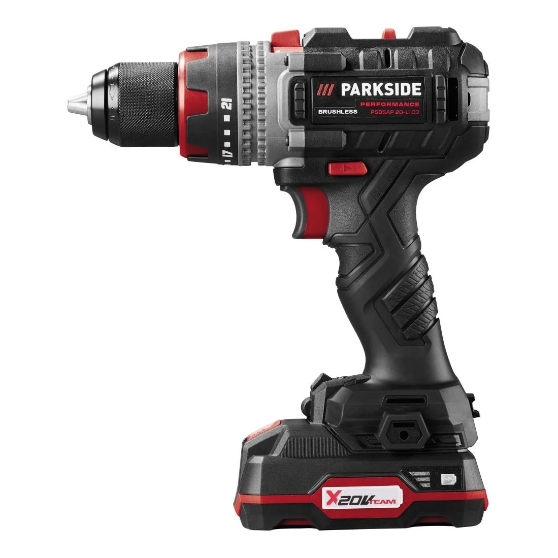 Set de gaurit cu impact fara fir PARKSIDE PERFORMANCE 20 V PBSAP