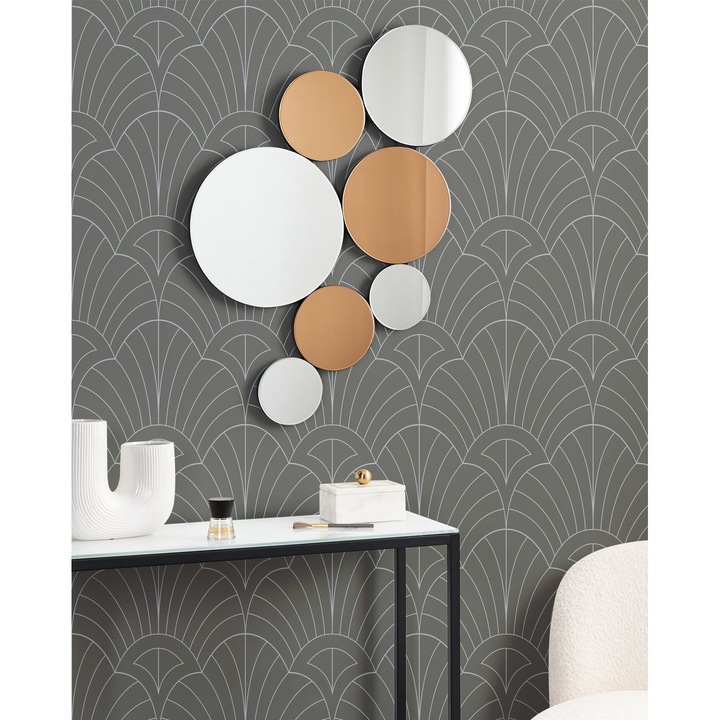 Falitükör Laxou Réz